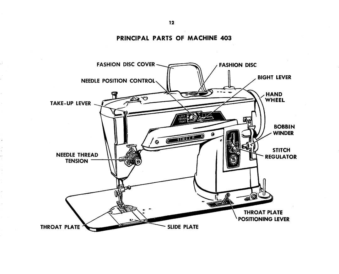 Singer 403 SPECIAL manual 