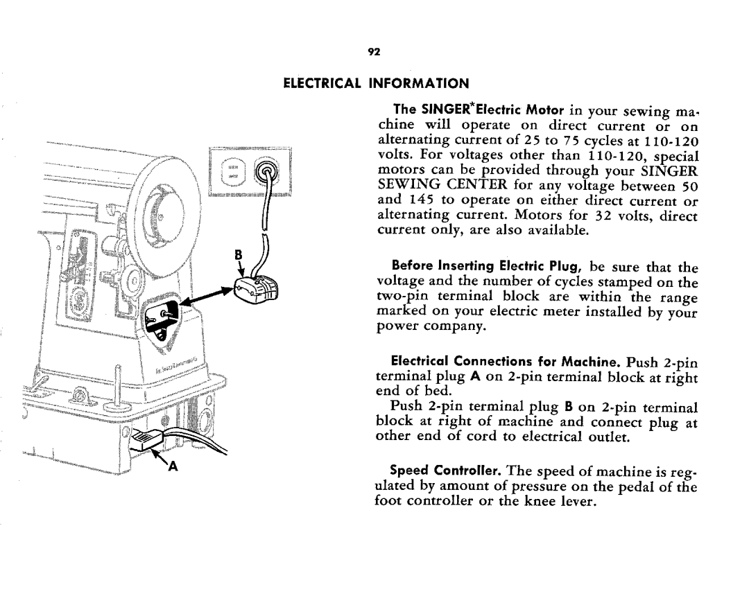 Singer 403 SPECIAL manual 