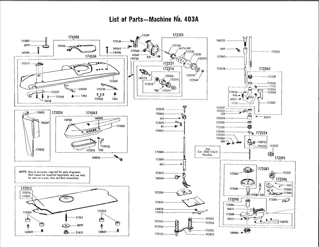 Singer 403A manual 