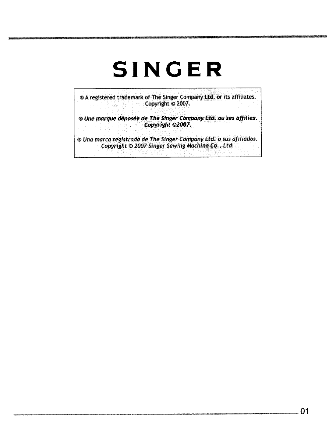 Singer 4220, 4228 manual Singer 