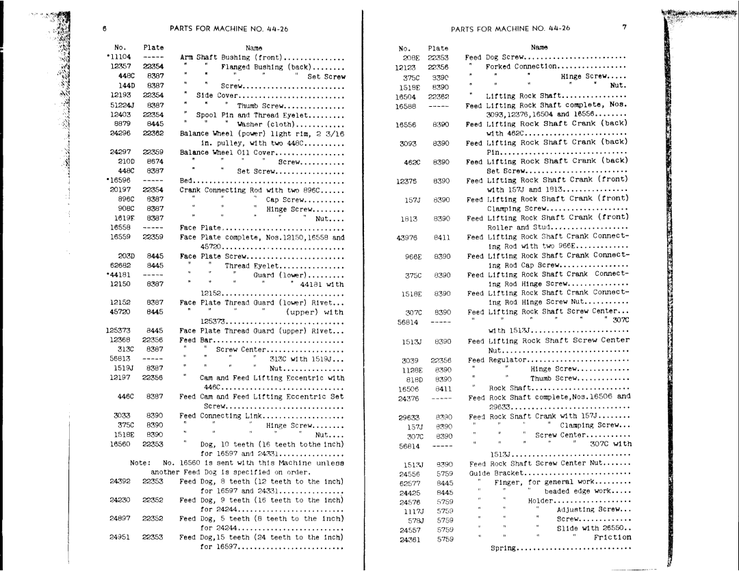 Singer 44-27, 44-26 manual 