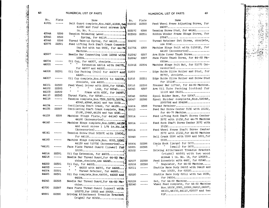 Singer 44-82, 44-79 manual 