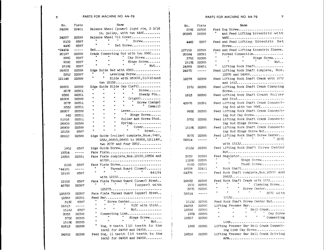 Singer 44-79, 44-82 manual 