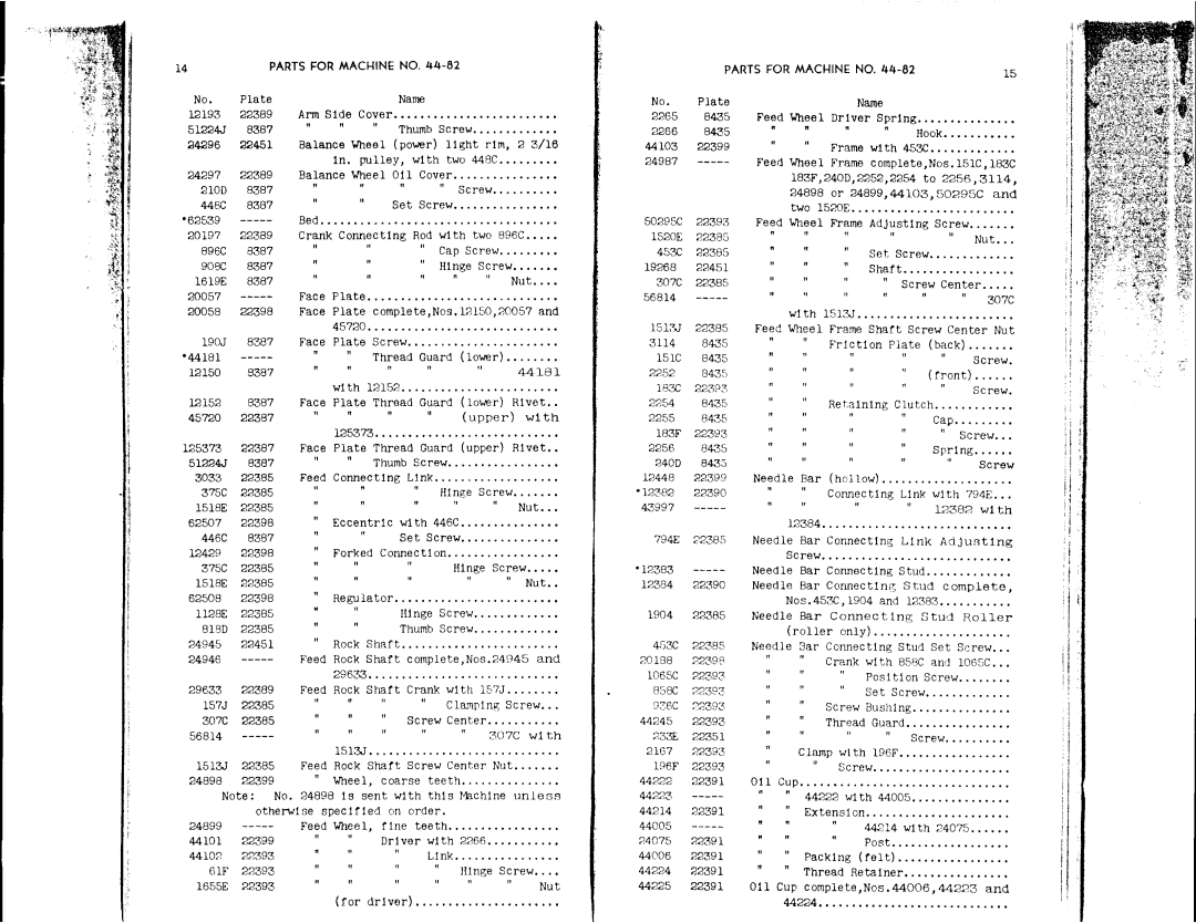 Singer 44-79, 44-82 manual 