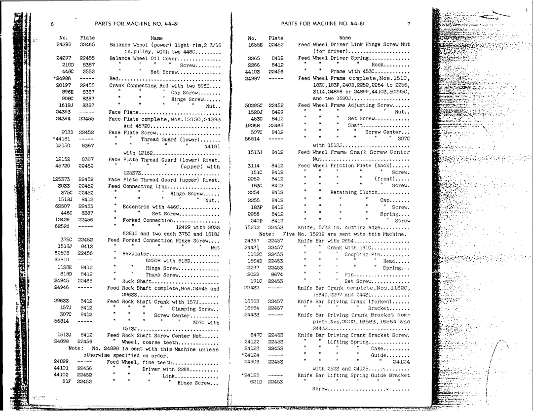 Singer 44-83, 44-81 manual 