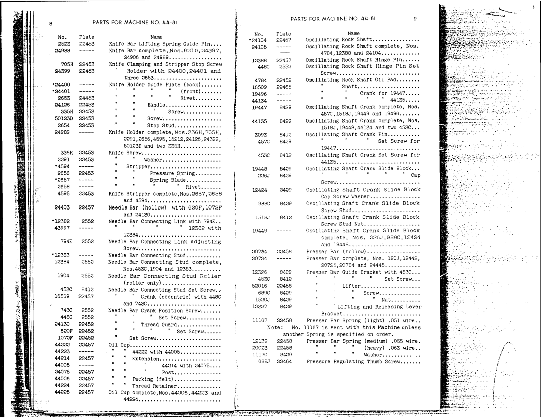 Singer 44-81, 44-83 manual 