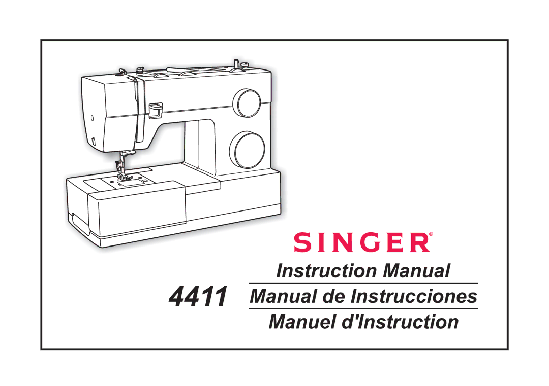 Singer 4411 instruction manual 