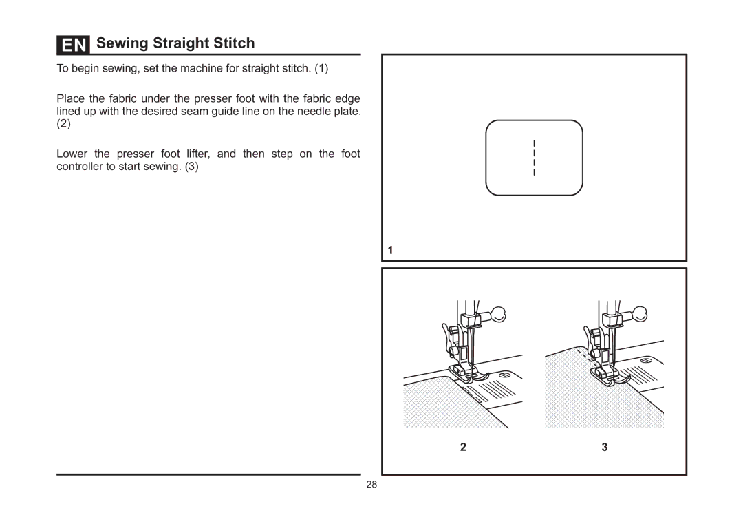 Singer 4411 instruction manual Sewing Straight Stitch, To begin sewing, set the machine for straight stitch 