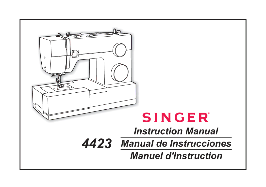 Singer 4423 instruction manual 