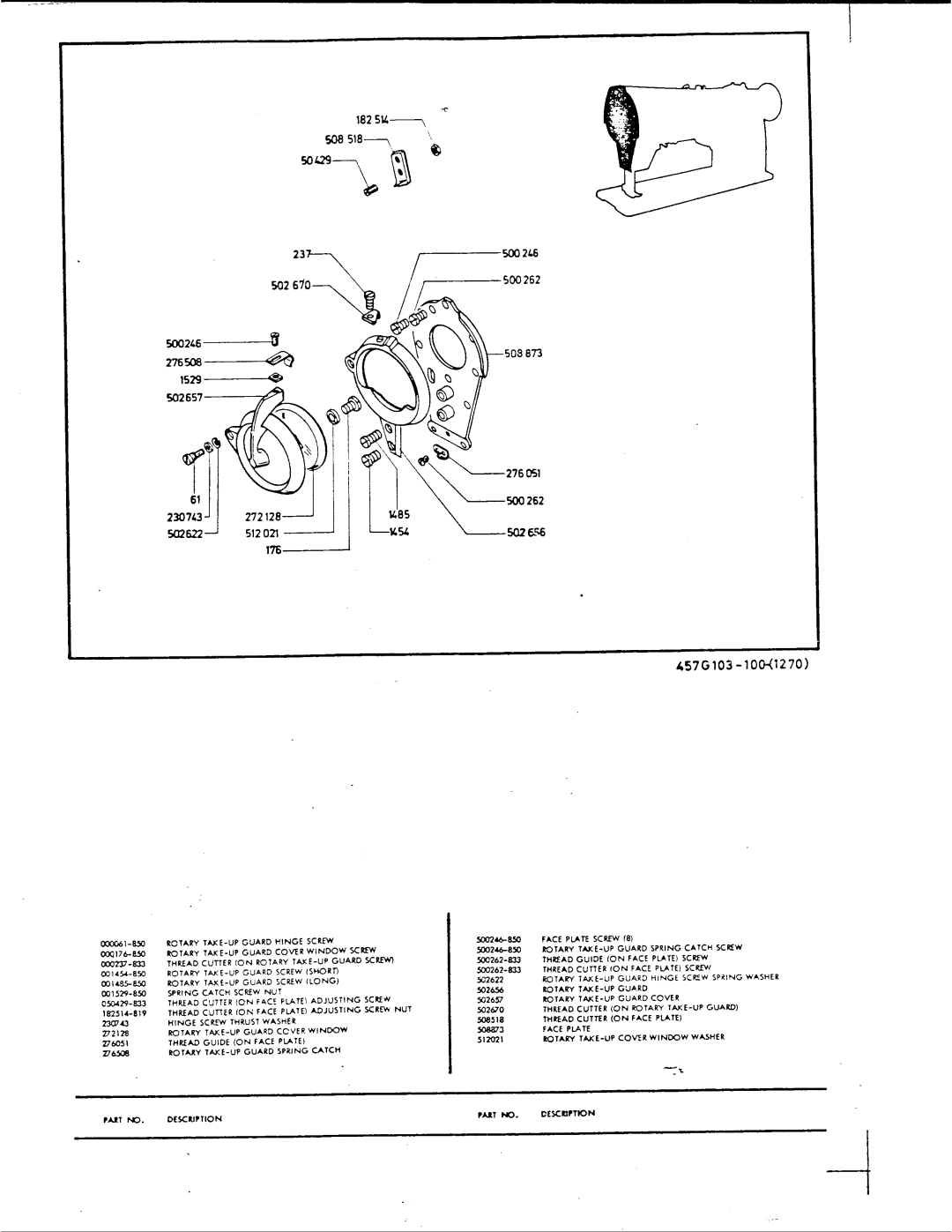 Singer 457 G 103, 457 G 113 manual 