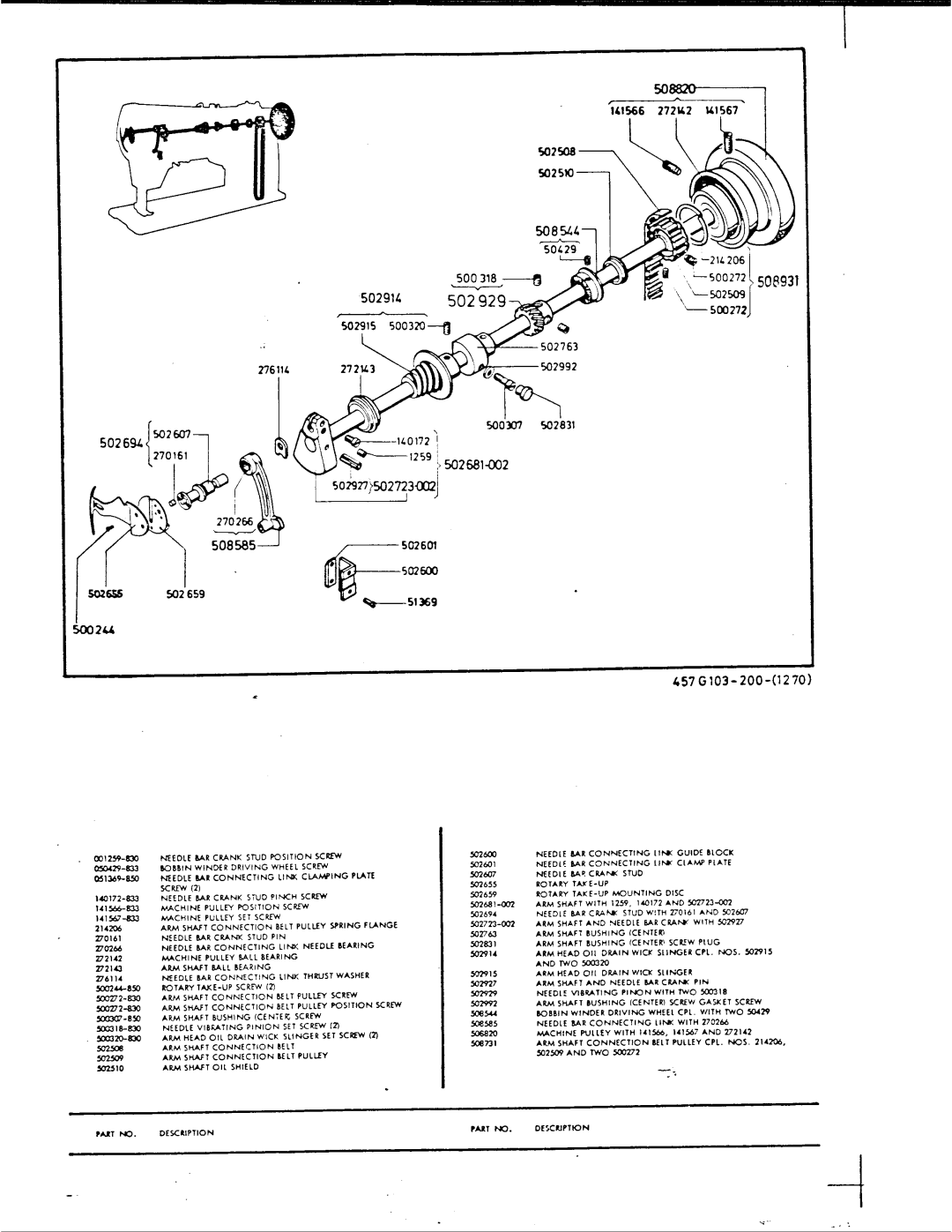 Singer 457 G 113, 457 G 103 manual 