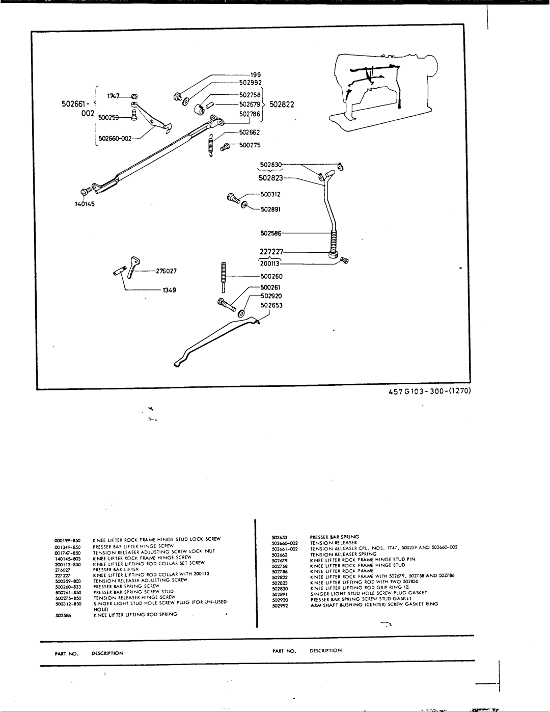 Singer 457 G 103, 457 G 113 manual 