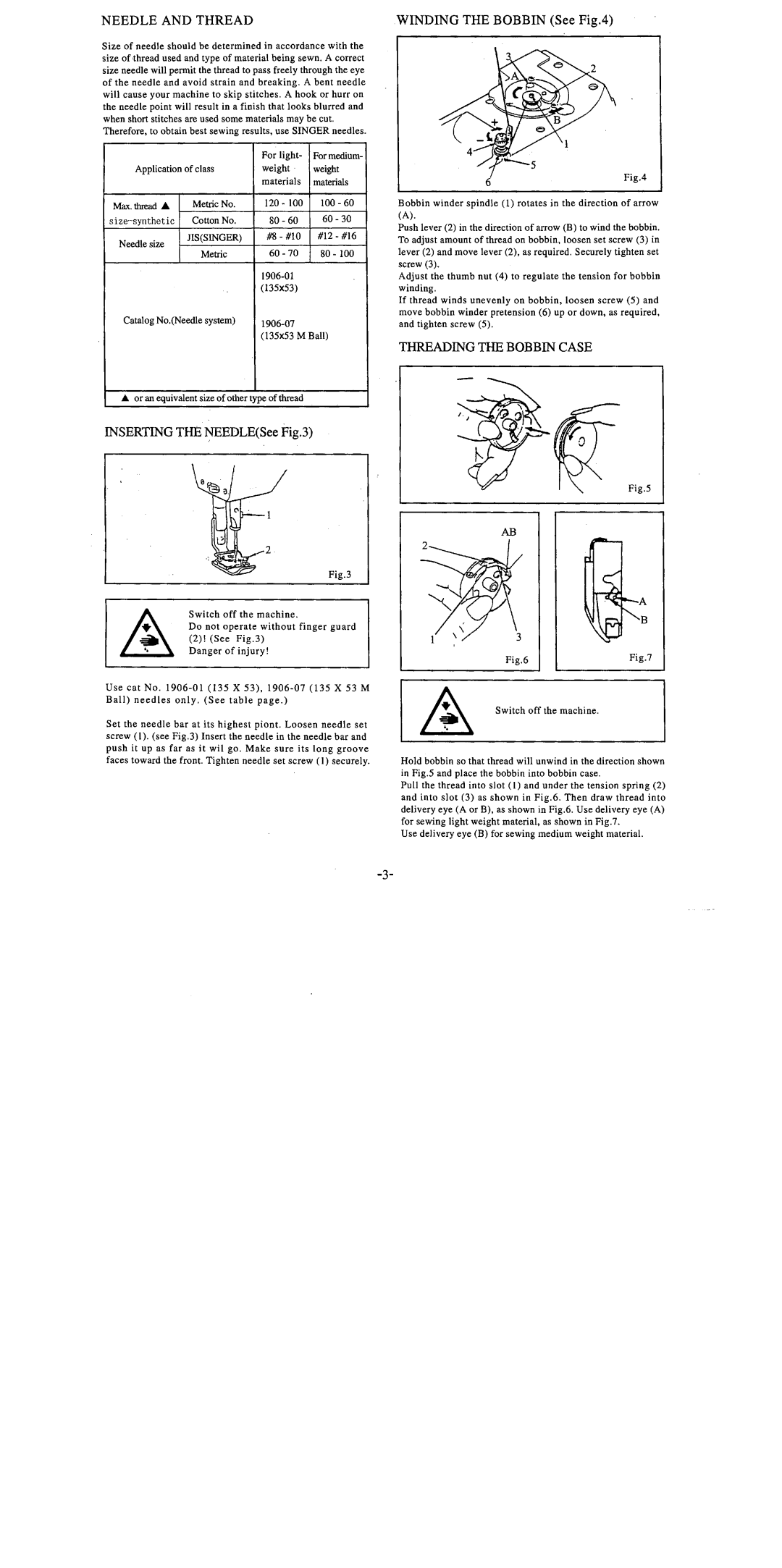 Singer 457A manual 