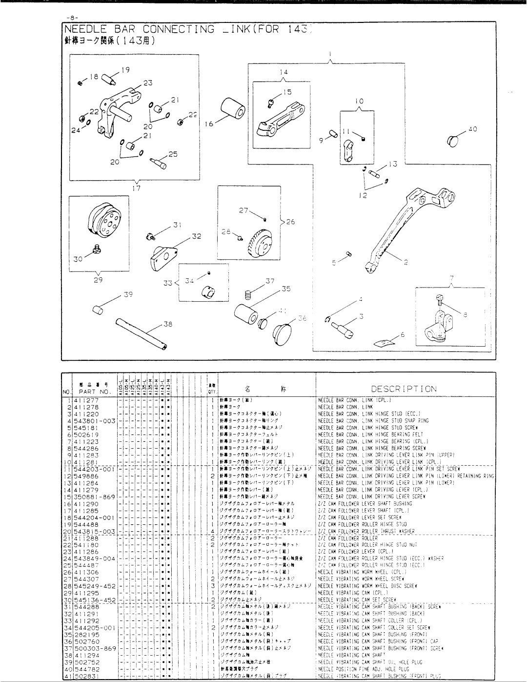 Singer 457A125, 457A140, 457A105, 457A143, 457A135 manual 
