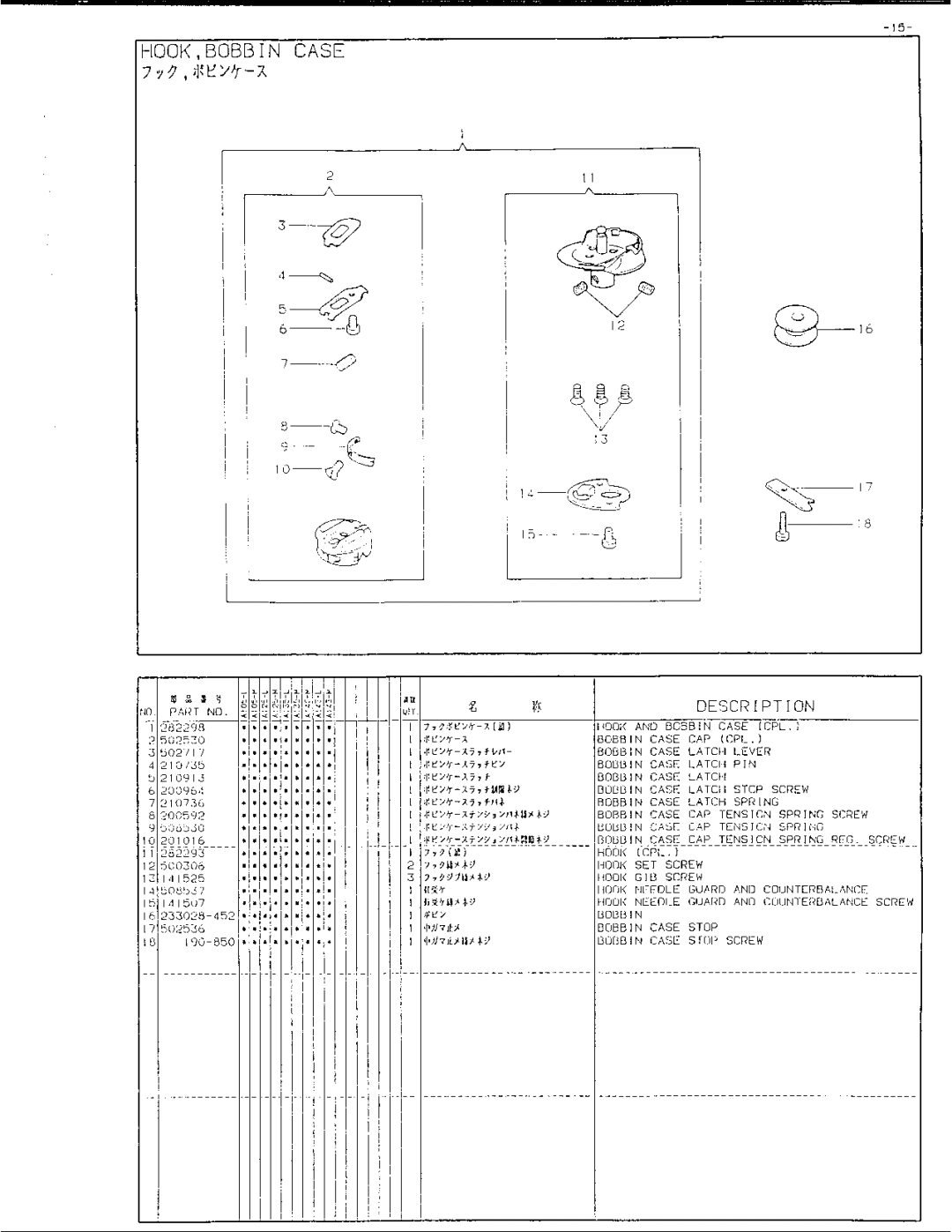 Singer 457A105, 457A125, 457A140, 457A143, 457A135 manual 