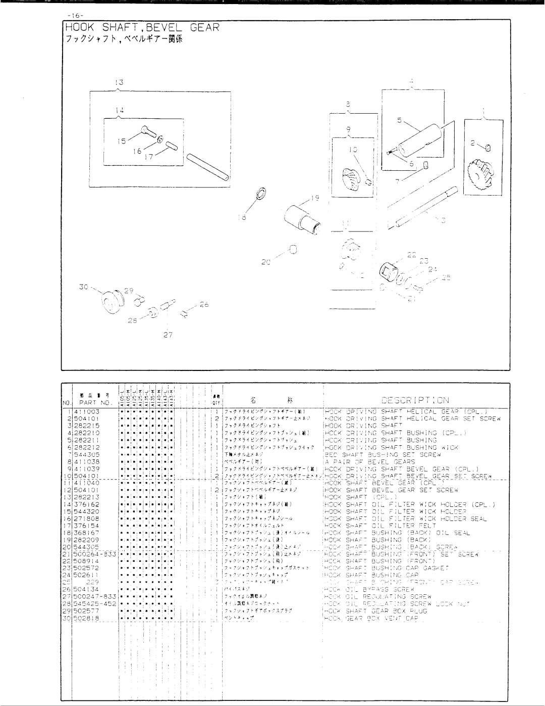 Singer 457A143, 457A125, 457A140, 457A105, 457A135 manual 