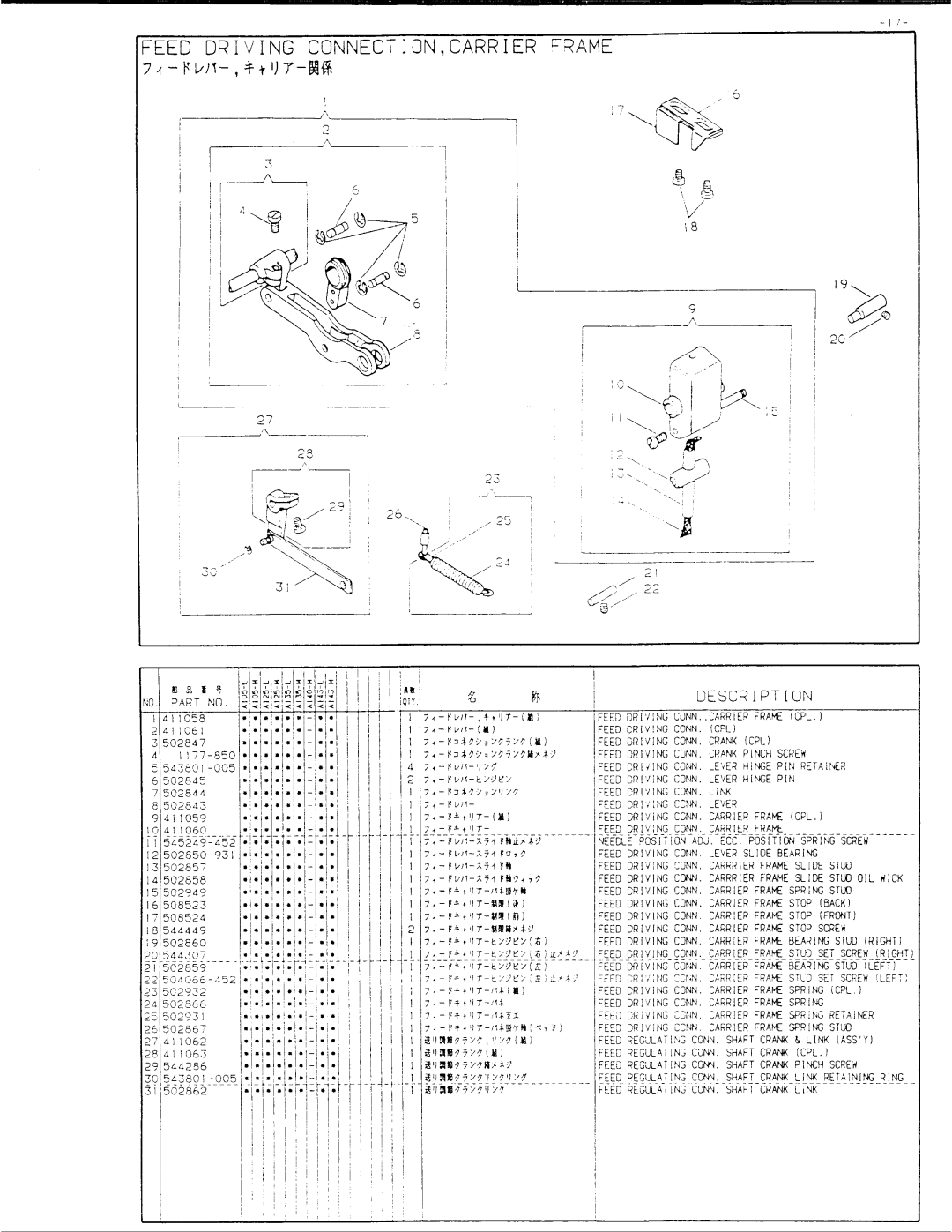Singer 457A135, 457A125, 457A140, 457A105, 457A143 manual 