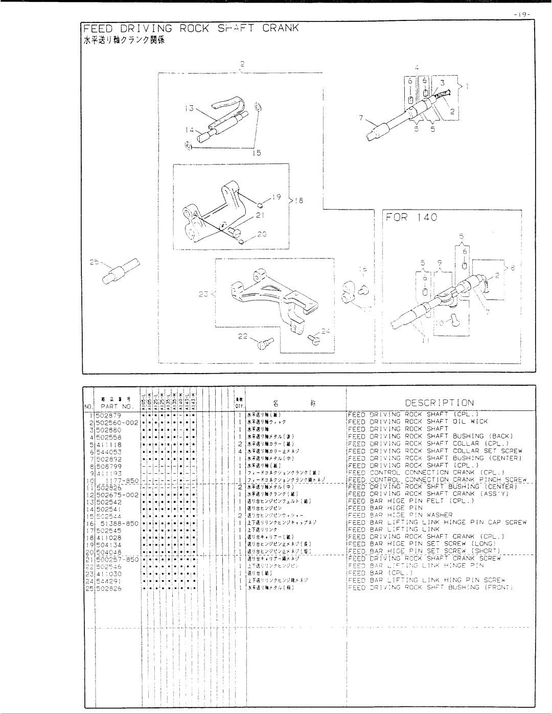 Singer 457A140, 457A125, 457A105, 457A143, 457A135 manual 