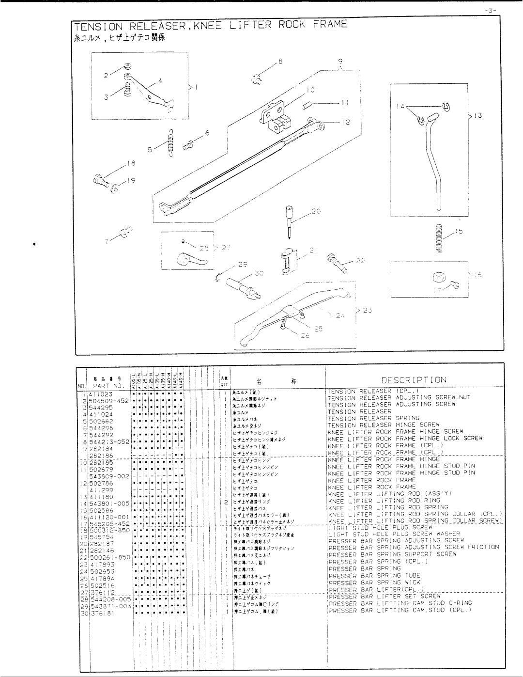 Singer 457A125, 457A140, 457A105, 457A143, 457A135 manual 