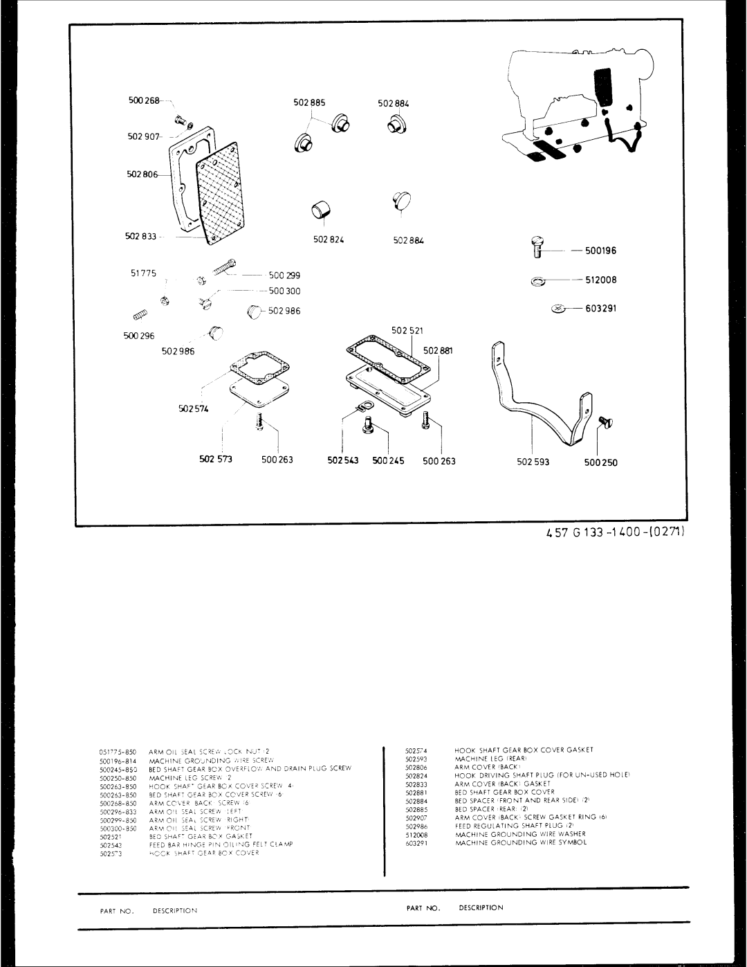 Singer 457G 133 manual 