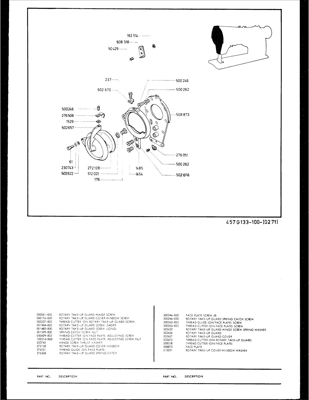 Singer 457G 133 manual 