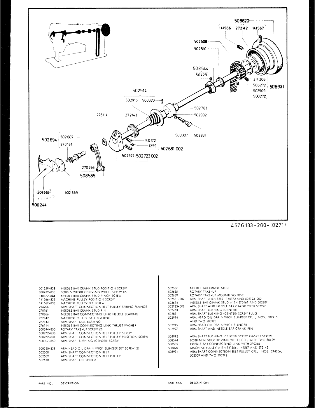 Singer 457G 133 manual 