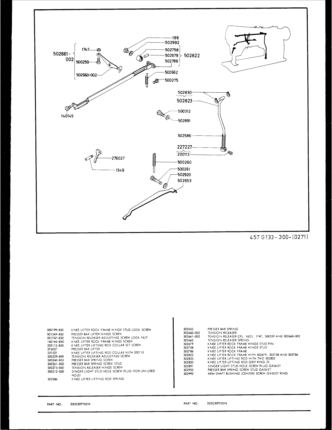 Singer 457G 133 manual 