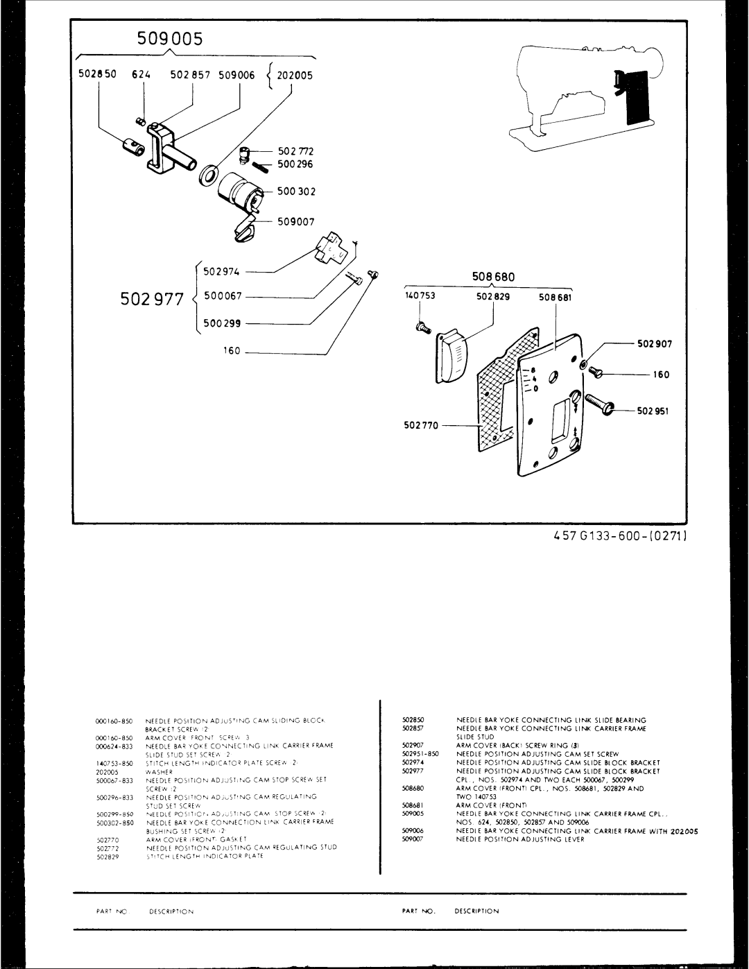 Singer 457G 133 manual 