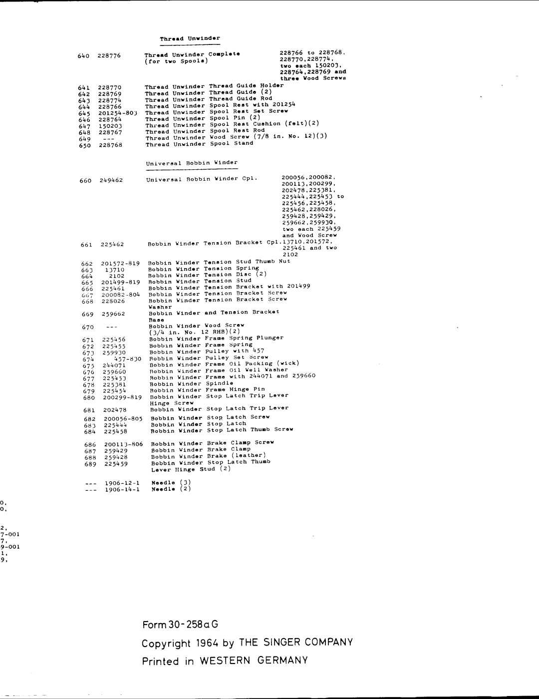 Singer 457G1, 457G5 manual 