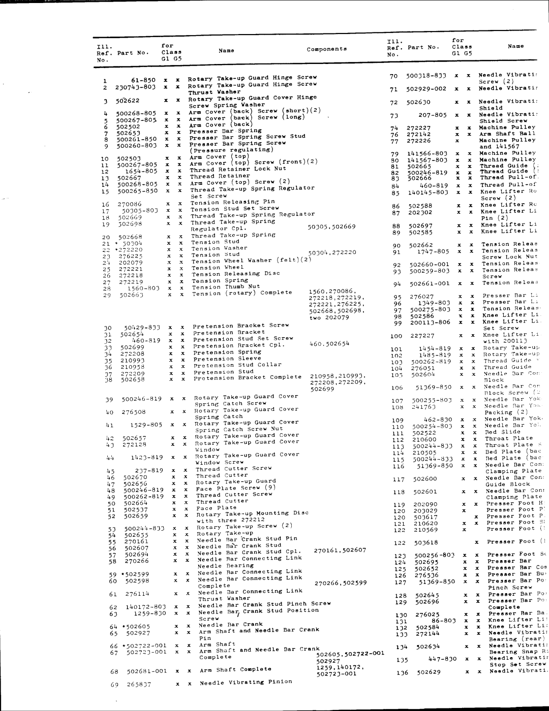 Singer 457G5, 457G1 manual 