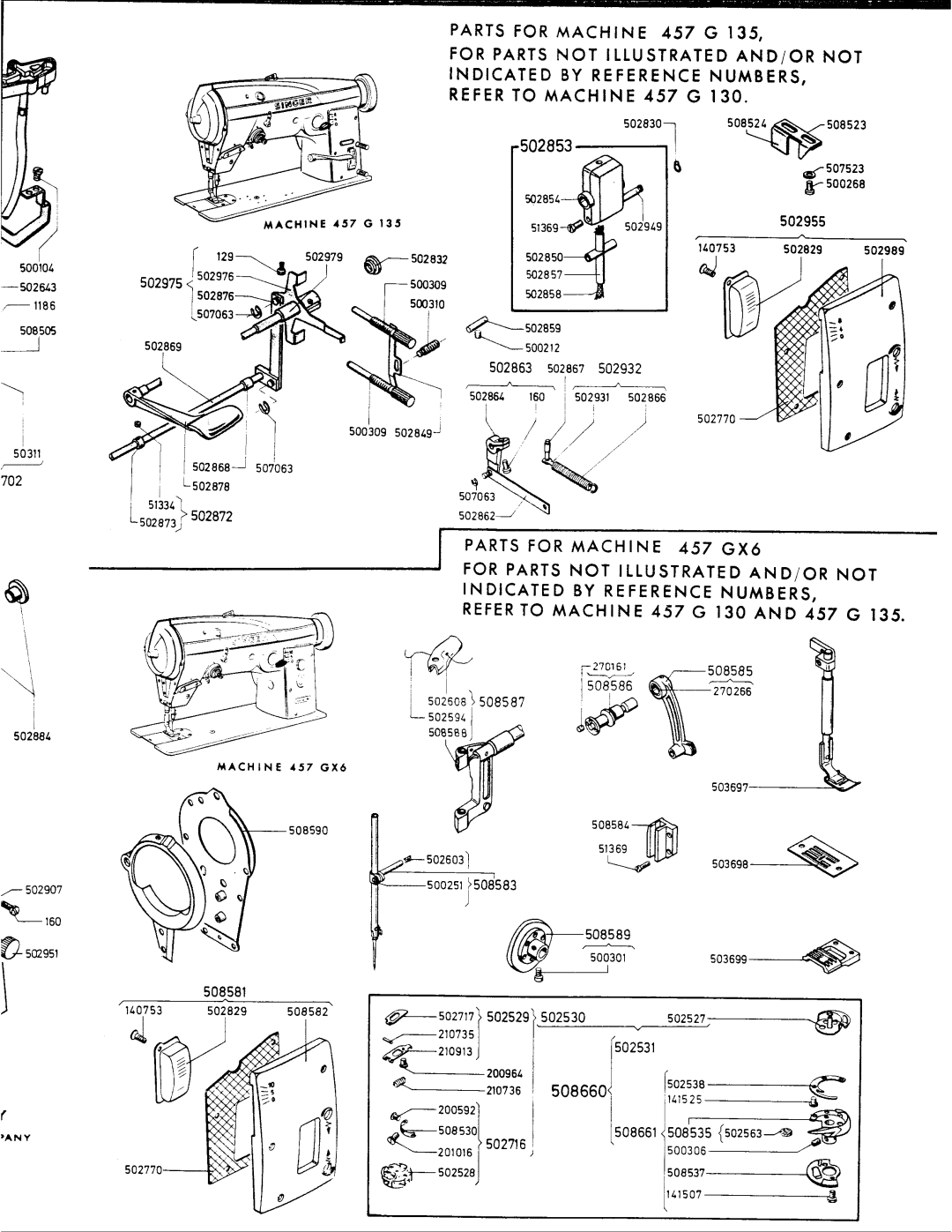 Singer 457G140 manual 