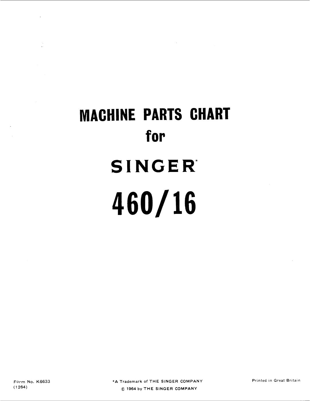 Singer 460/16 manual 
