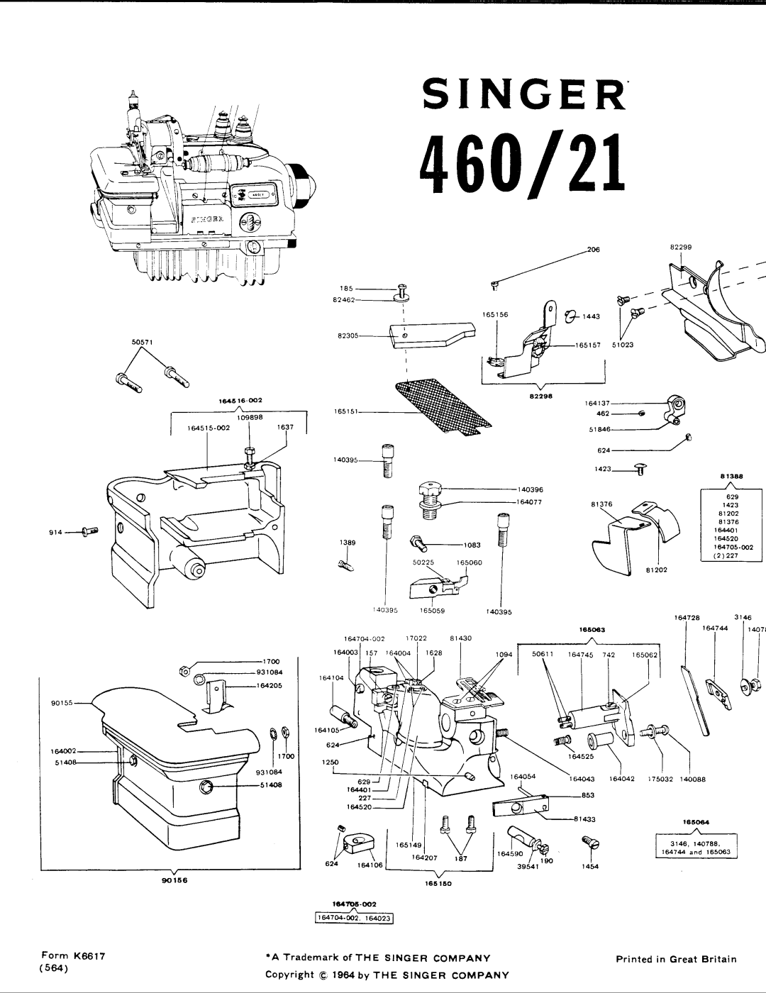 Singer 460/21 manual 