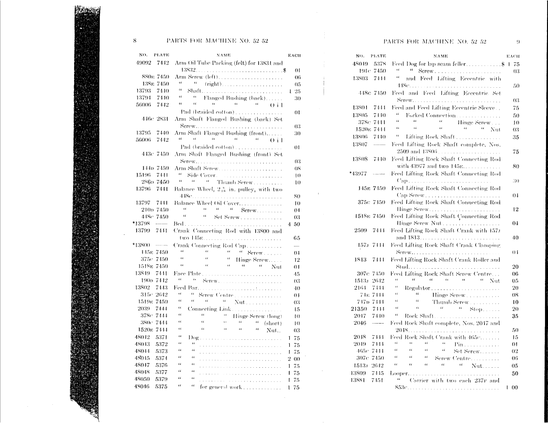 Singer 52-52 manual 