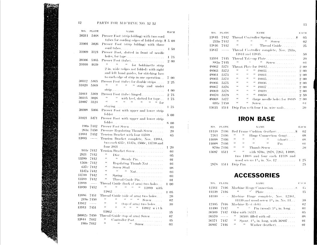 Singer 52-52 manual 