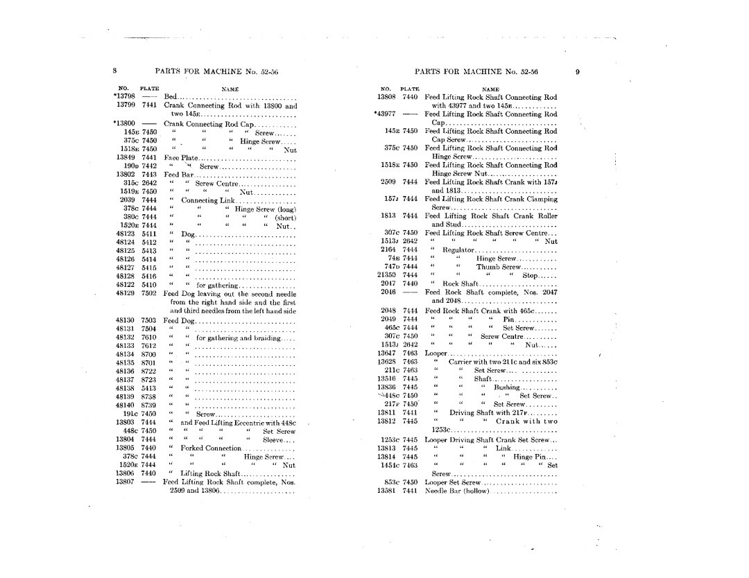 Singer 52-56, 52-76 manual 