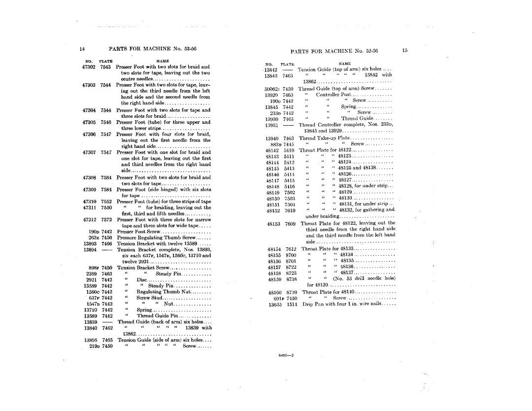 Singer 52-76, 52-56 manual 