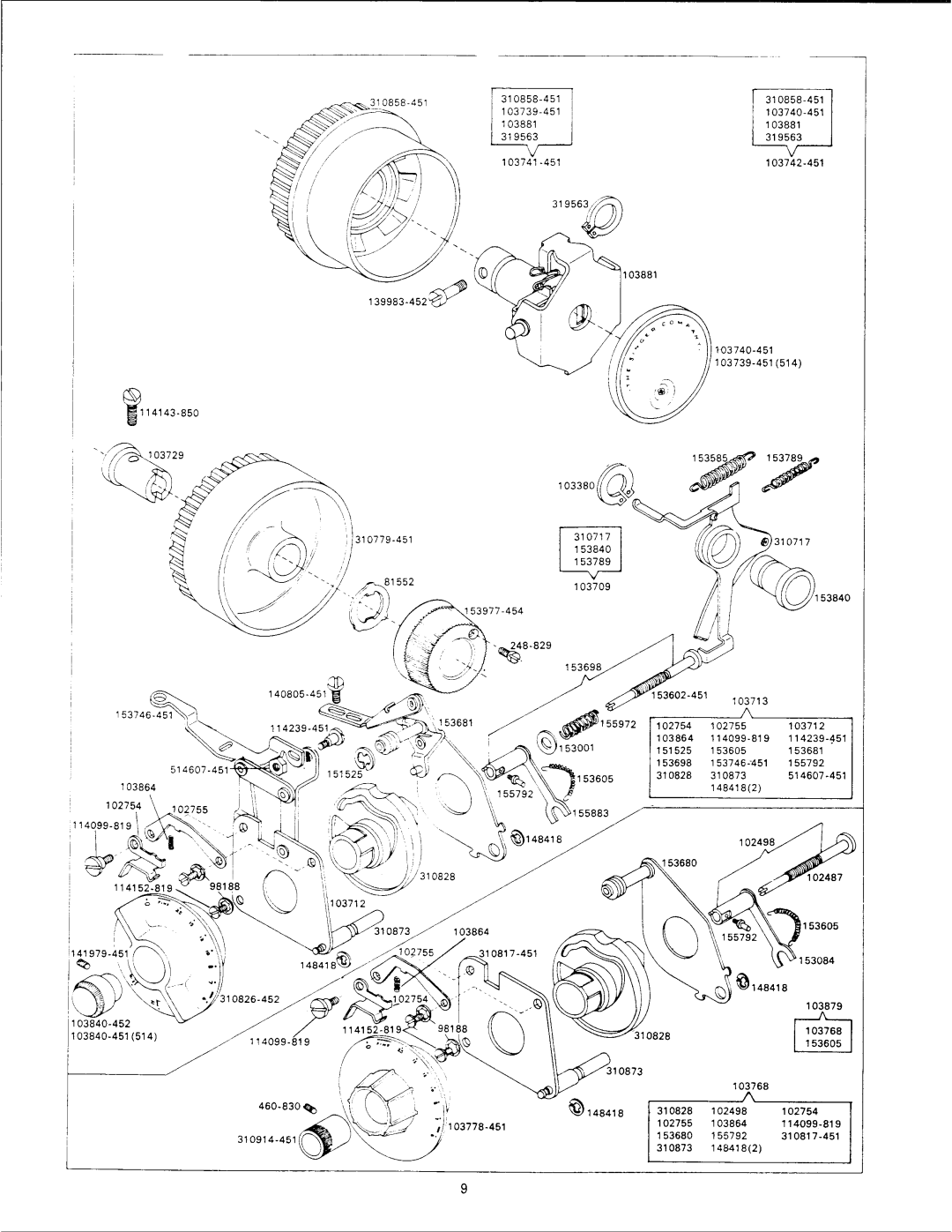 Singer 538, 533, 518, 514, 513 manual 