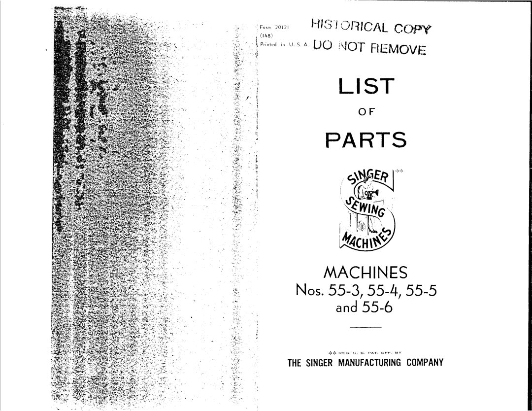 Singer 55-5, 55-4, 55-3 manual 