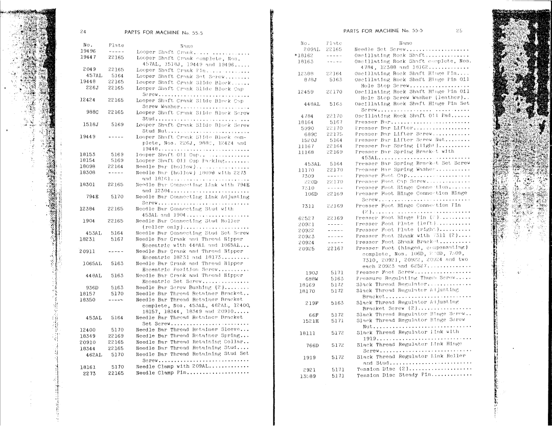 Singer 55-5, 55-4, 55-3 manual 