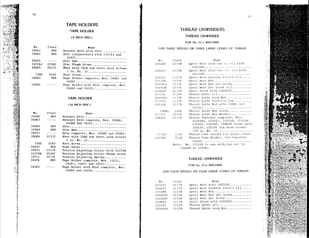 Singer 55-3, 55-4, 55-5 manual 