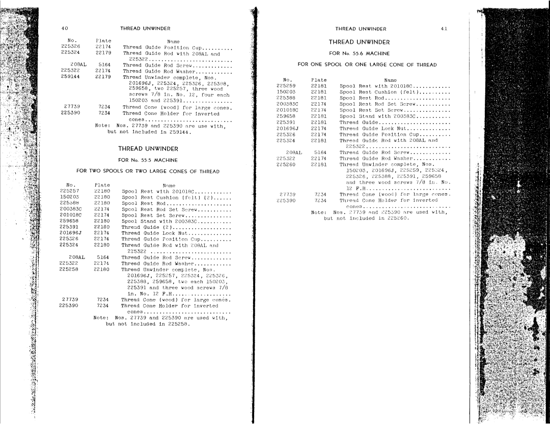 Singer 55-4, 55-5, 55-3 manual 