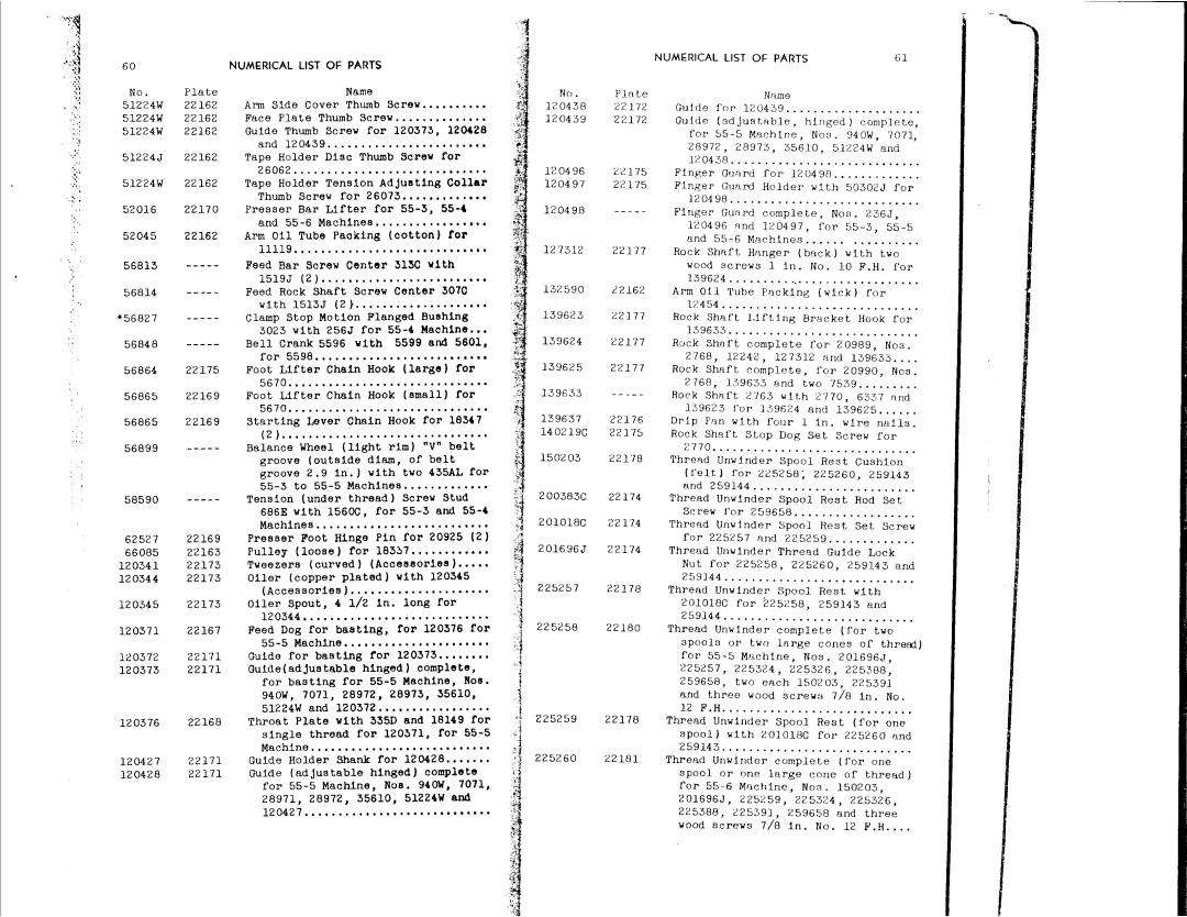 Singer 55-5, 55-4, 55-3 manual 