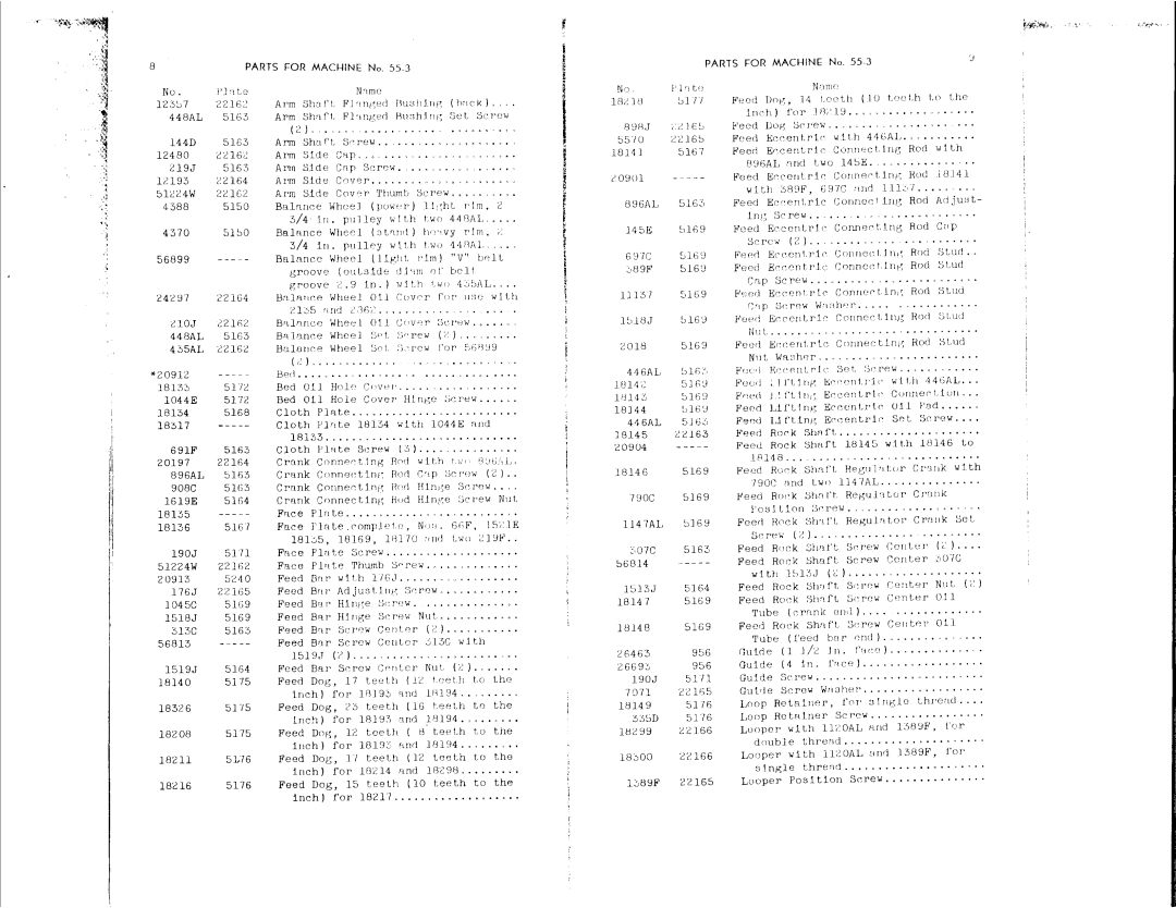 Singer 55-3, 55-4, 55-5 manual 