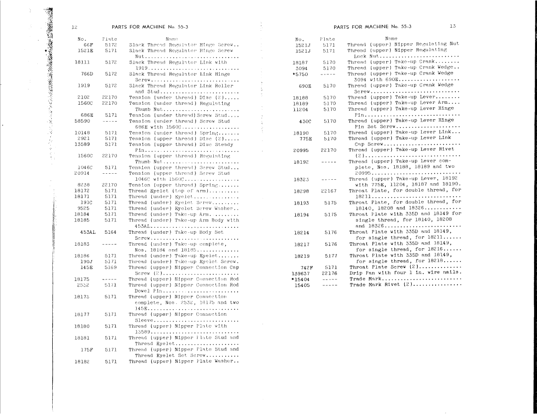 Singer 55-5, 55-4, 55-3 manual 