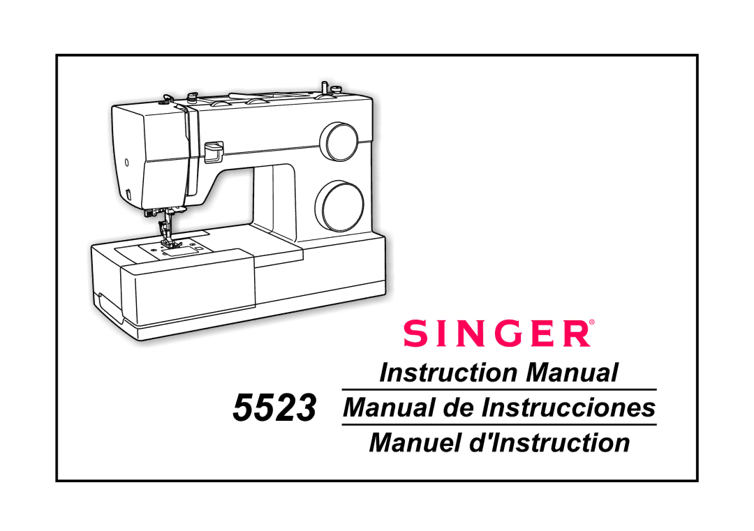 Singer 5523 instruction manual 