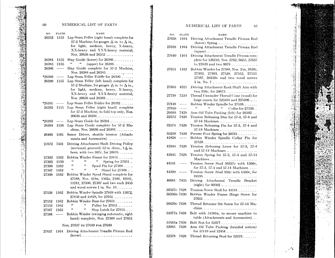 Singer 57-14, 57-4, 57-2 manual 