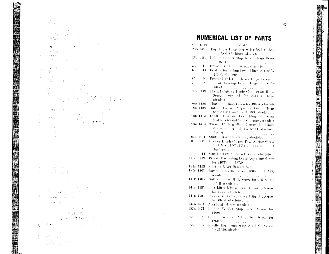 Singer 58-15, 58-1 to 58-5, 58-9, 58-12, 58-11 manual 