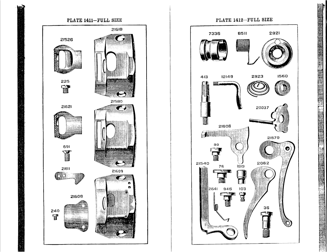 Singer 58-11, 58-1 to 58-5, 58-9, 58-12, 58-15 manual 