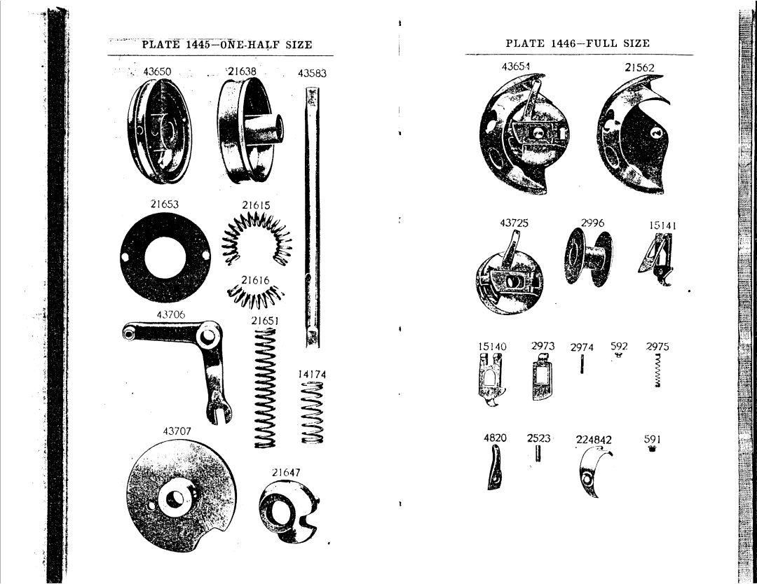 Singer 58-15, 58-1 to 58-5, 58-9, 58-12, 58-11 manual 